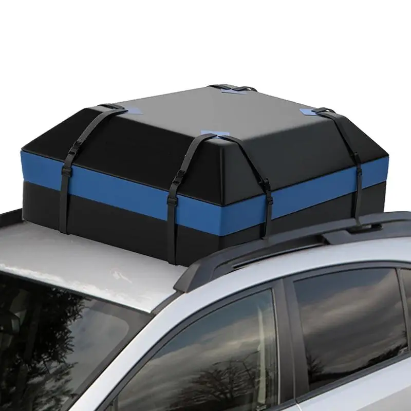 

Auto Rooftop Cargo Carrier Roof Bag For Travel 15 Cubic Feet Car Roof Bag Cargo Carrier Waterproof Rooftop Cargo Carrier With 8