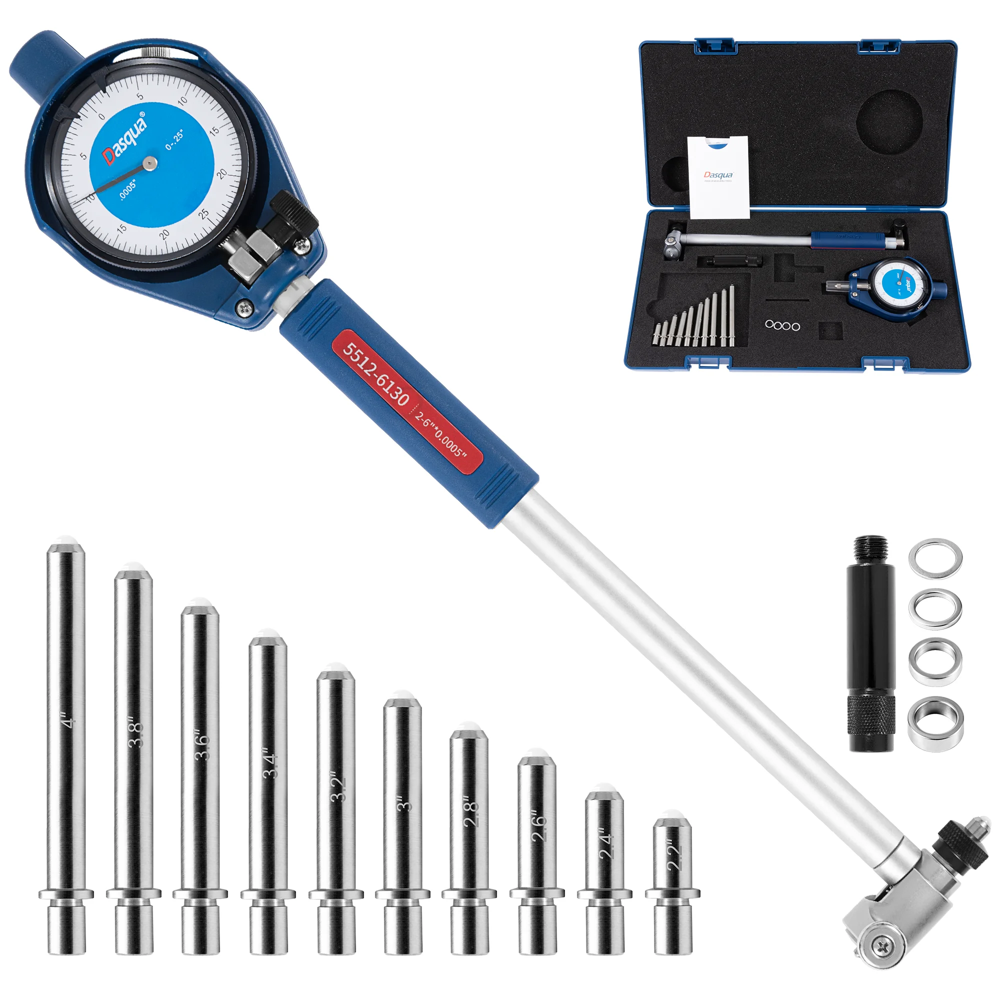 High Quality Cylinder Bore Gauge 2-6'' Alexometro Para Interior 0.0005