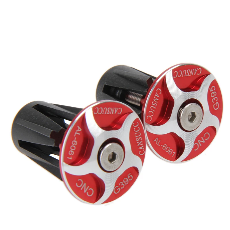 Mountain Bike Handlebar Block Folding Bicycle Grips Caps Road Bike Handlebar Plug CNC Aluminum Alloy Bicycle Handlebar Plug