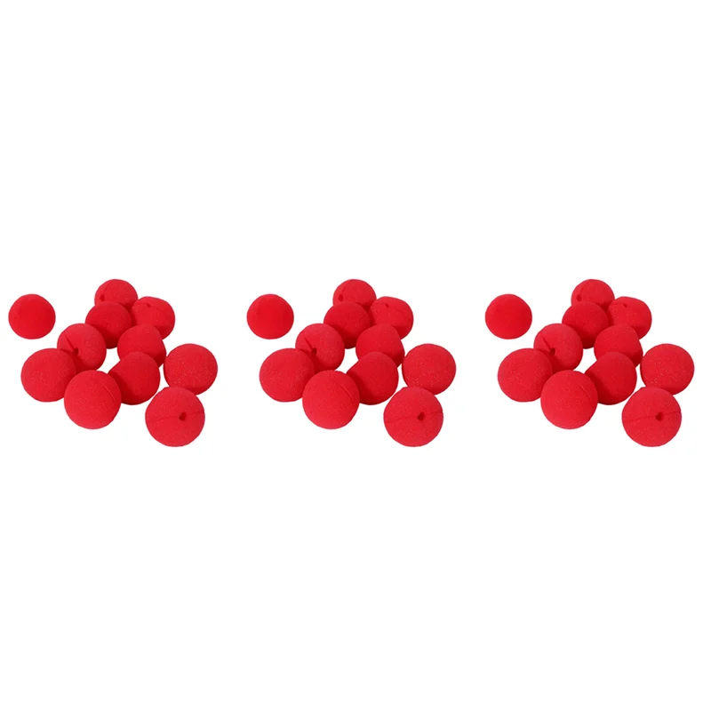 

30X Adorable Red Ball Sponge Clown Nose For Party Wedding Decoration Christmas Halloween Costume Magic Dress Accessories