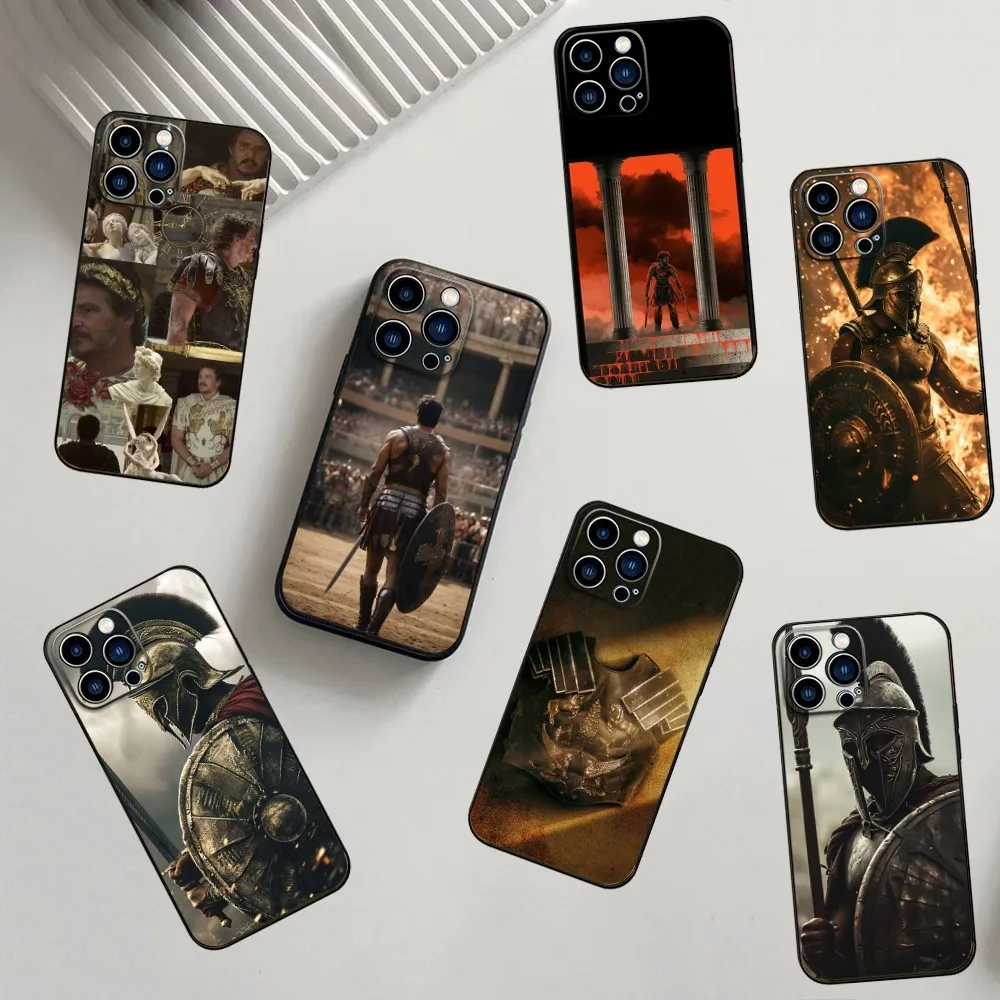

Movie G-Gladiator 2 Phone Case For iPhone 16,15,14,13,12,11,Pro,X,XS,Max,XR,Plus,Mini Soft Silicone Black Shockproof TPU