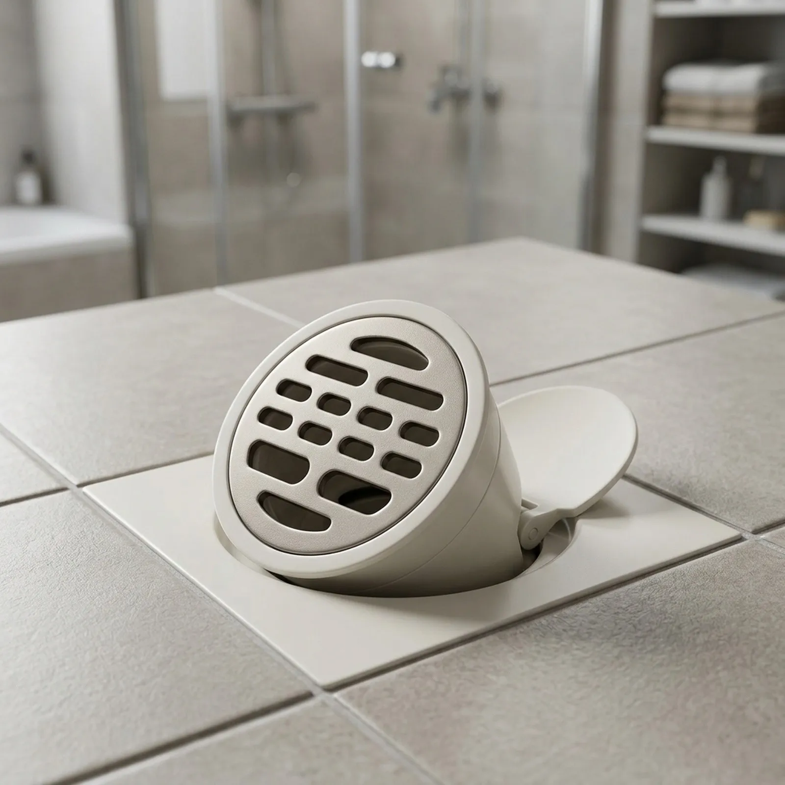 Bathroom Floor Drain PVC Floor Drain Bathroom Renovation Built-in Drain Smell Prevention DIY Installation Leak Protection