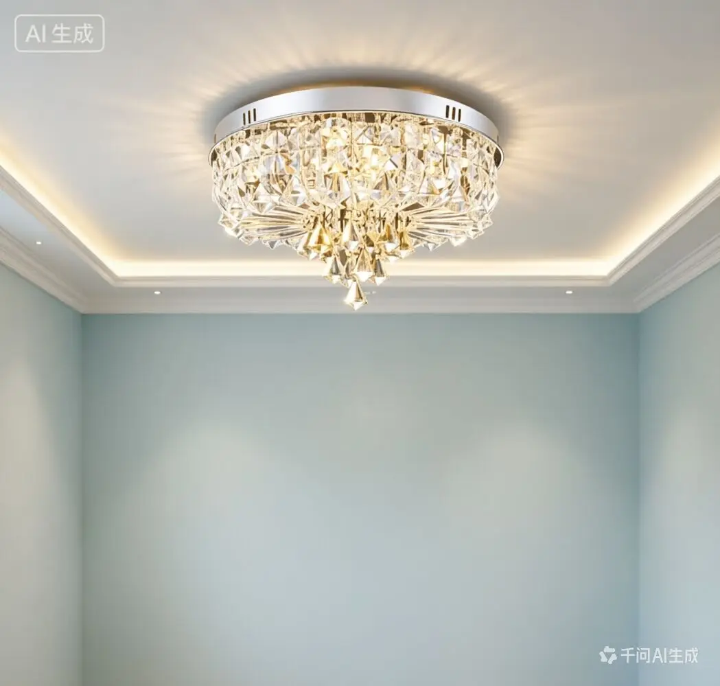 Factory wholesale luxury high-end lighting fixtures wholesale crystal led modern living room Ceiling Lights Rmy-090