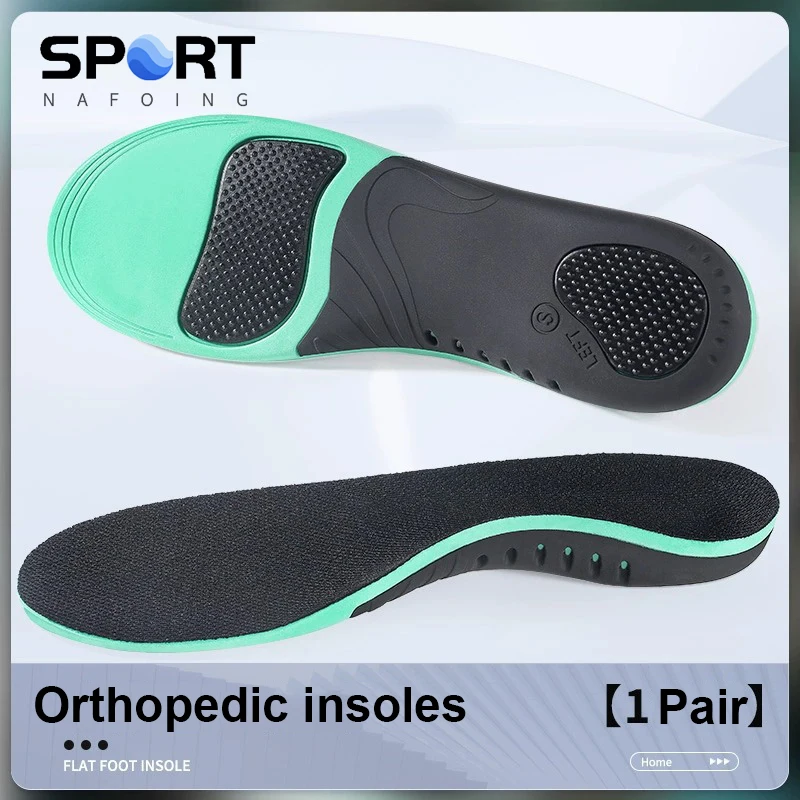 Premium Orthotic Insoles For Flat Foot Arch Support Sponge Elastic Sport Insoles for Arch Pain Anti-Fatigue Shoe Pads Orthopedic