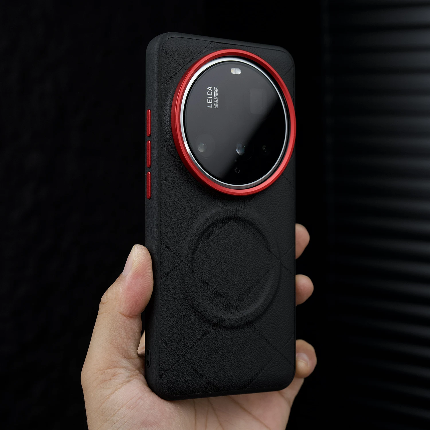 Etui na Xiaomi Mi 17 15 14 13 Ultra, modne, z PU skóry, ochronne, magnetyczne etui na tył telefonu, obudowa na Xiaomi 17 Ultra — zdjęcie produktu 2