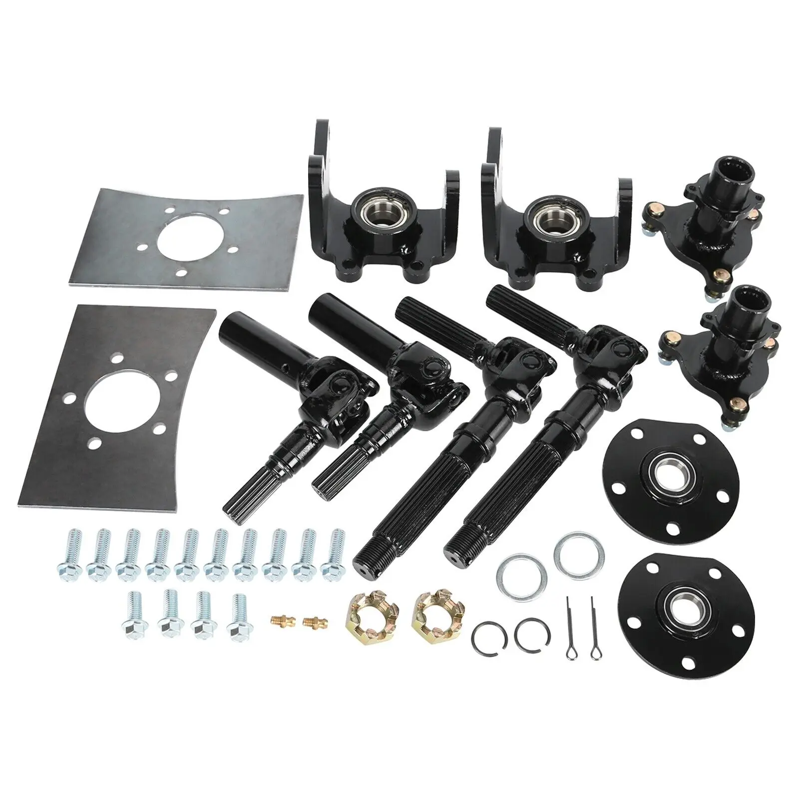 TDPRO Go kart 4 Wheel Drive Axle kit Front Steering Wheel Rack Suspension Swing Arm Accessories ATV&UTV
