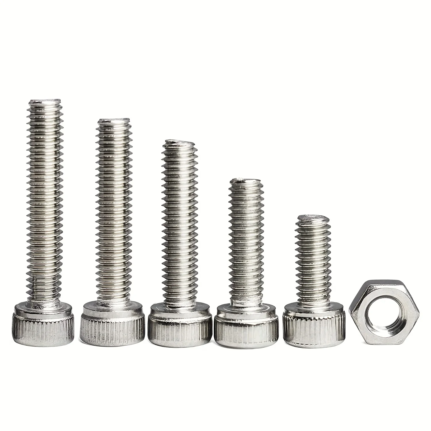 M3 x 10mm 16mm 20mm 25mm 30mm hexagon socket head screws, bolts, nuts, 304 stainless steel