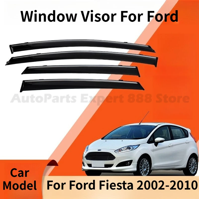 

Дефлекторы окон (ветровики) для Ford Fiesta 2002-2010: Защита от дождя и ветра, накладки на окна, козырьки-«реснички»