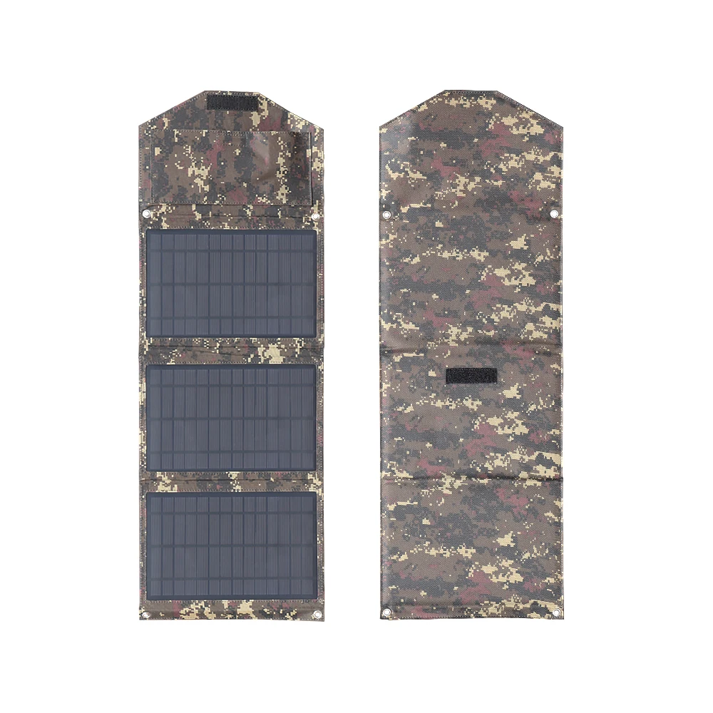 22 Вт Складной Солнечной Панели Зарядное Устройство 5 В Путешествия Телефон Портативный USB Складной Солнечный Модуль Водонепроницаемый Открытый Деятельность для Кемпинга Подзарядка USB Устройств