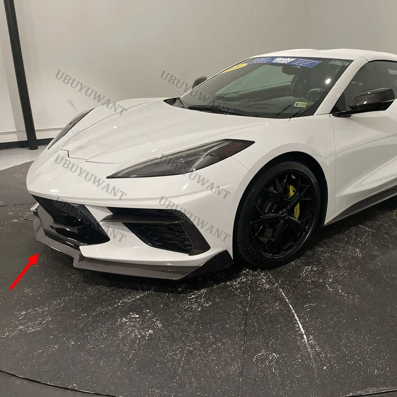 For Chevy Corvette C8 GM 5VM Style Front Bumper Lip Custom Parts Front Chin Spoiler Splitter Protector Body Kits 20-24