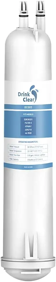 

Water Filter Replacement for Refrigerator, Compatible with EDR3RXD1 4396841 4396710 Kenmore 46-9083 46-9030, 1 Pack