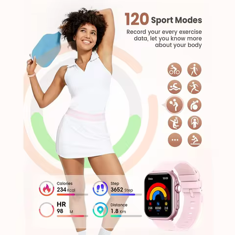 Viiray Smart Watch with 1000mAh Battery & 100-Day Long Battery Life, 110+ Sports Modes, Heart Rate & Sleep Monitor for Men Women