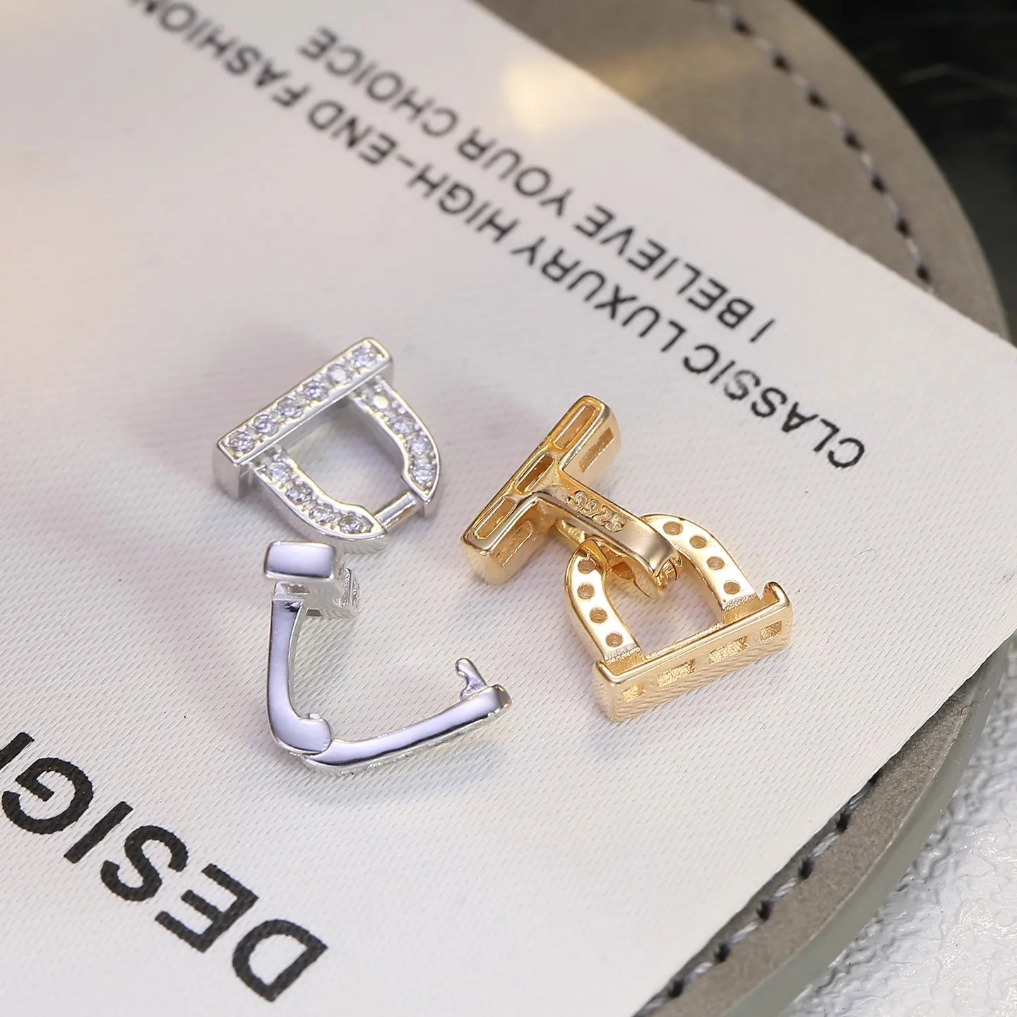 MeiBaPJ 925 Sterling Silver Clasp Accessory Fine Wedding Jewelry for Women