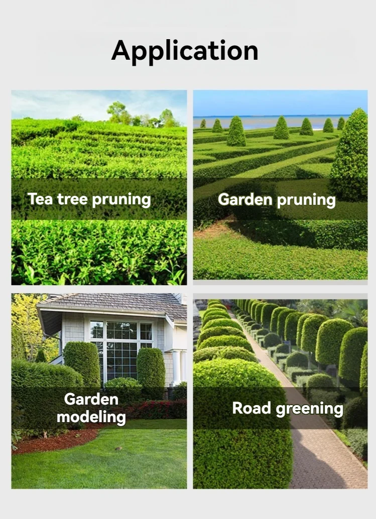 Two-Stroke  Double-Blade Light Hedge Trimmer Tea Tree Trimmer Garden Pruning Tool