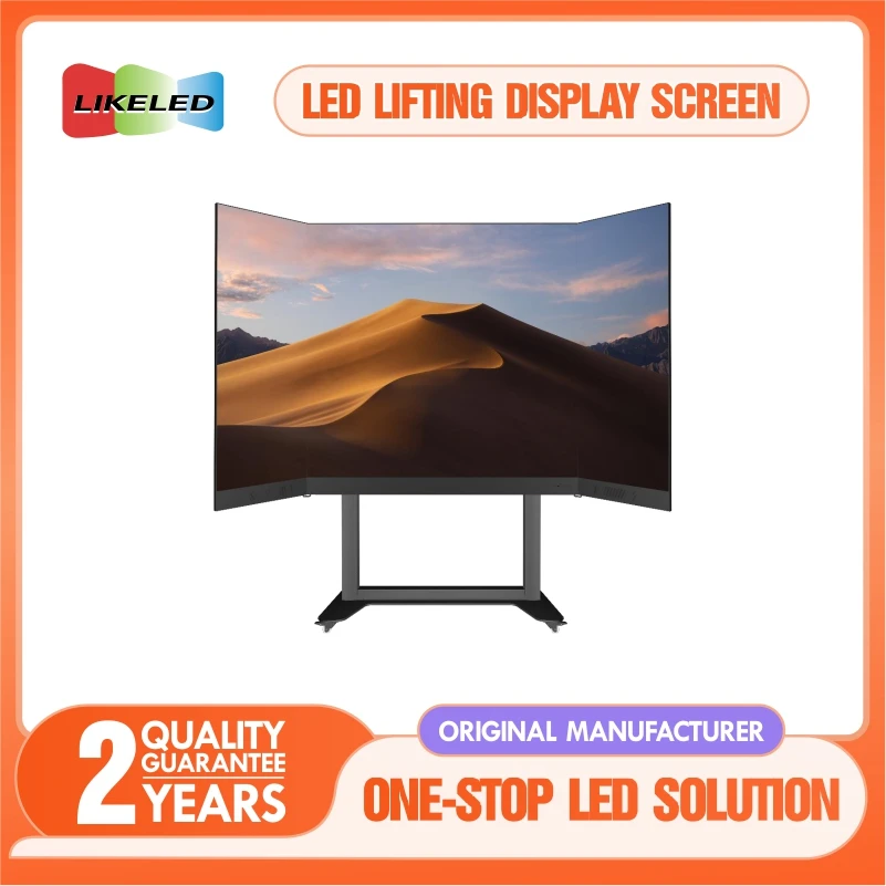 High-quality Ultra-thin High Brightness LCD LED Electric Lifting Touchscreen Animation 2-year Warranty for Indoor Self-service