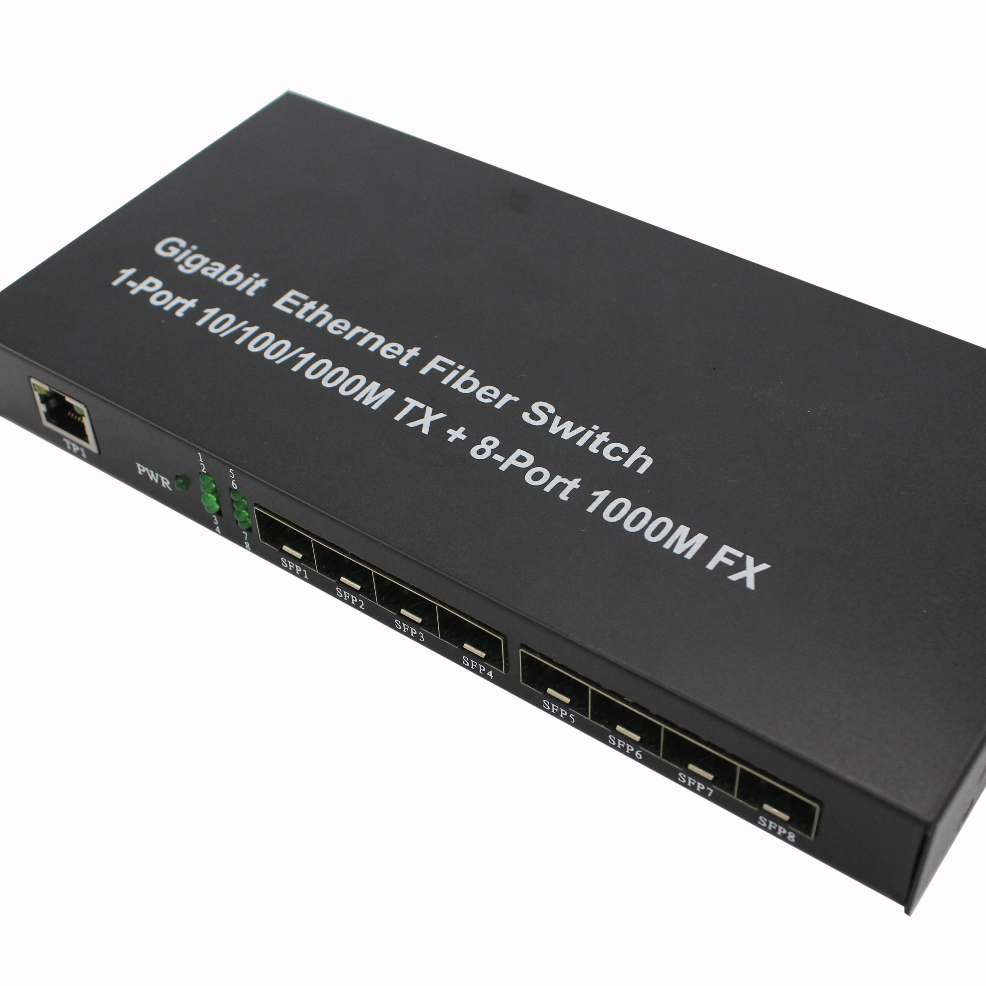 NF-A8002F 10/100/1000M 8-Port SFP+2 Rj45 Port Fiber Optic Ethernet Switch Media Converter OEM Fiber Optic Equipment