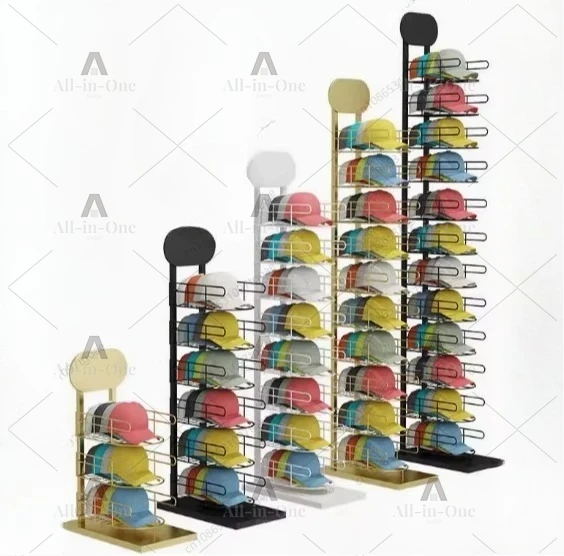 Custom color commercial household wire hat display stand bracket