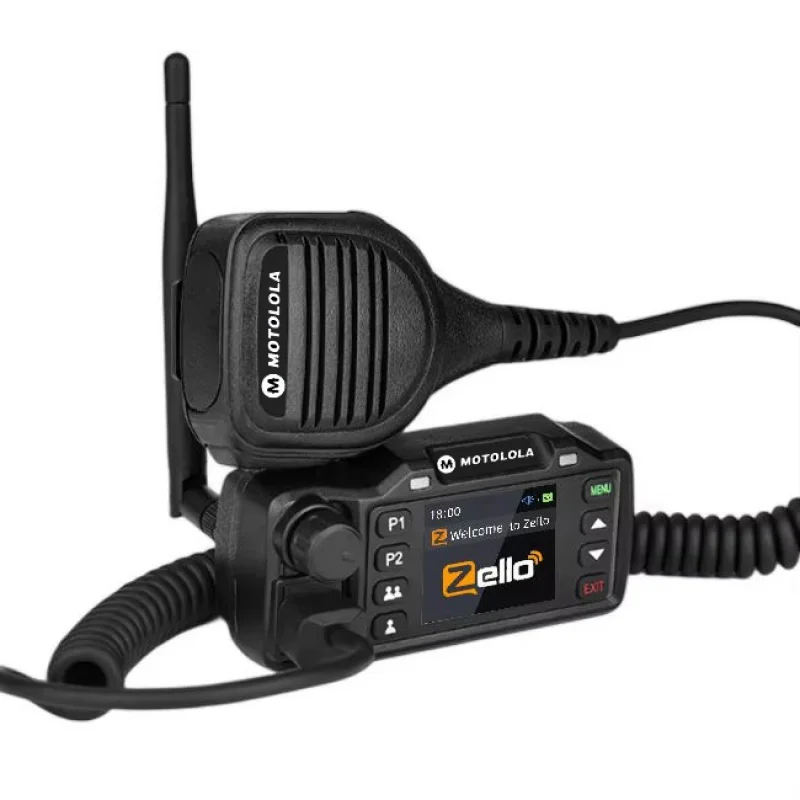 Motolola  New Zello Mini Car Android 4G POC Long Range 5000KM 30W Amateur Mobile Walkie Talkie with GPS SOS WiFi Global Coverage