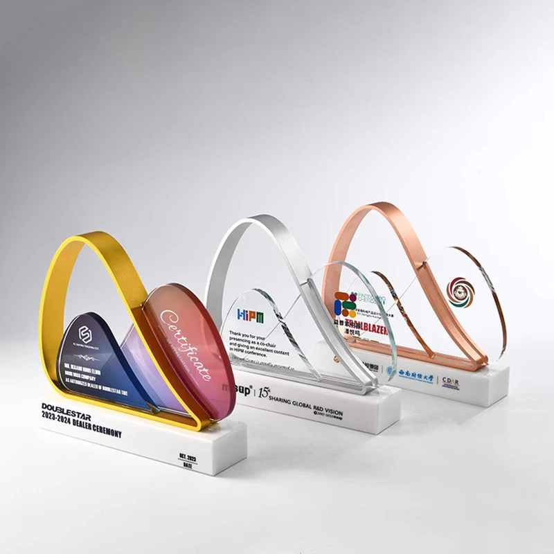 

Индивидуальный креативный хрустальный трофей, сувенир на ежегодную встречу на награде конкурса, домашний декор, металлическое золото, серебро, медная медаль, 1 шт.