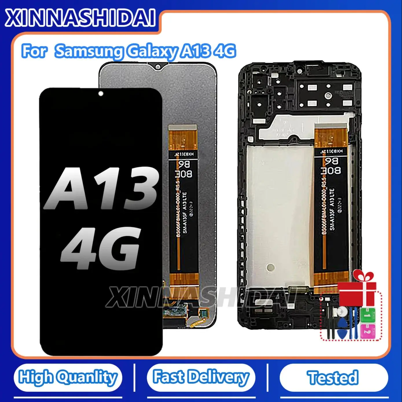 NEW IPS For Samsung Galaxy A13 4G LCD SM-A135F SM-A135M Display Touch Screen Replace For Samsung A13 4G LCD SM-A136U SM-A136B