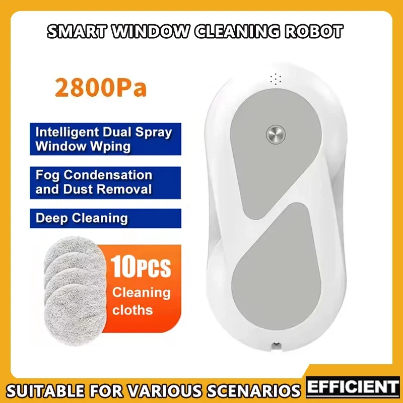 

Electric Window Cleaning Robot Machine Double Water Drop Source New Household Glass Cleaning Tool