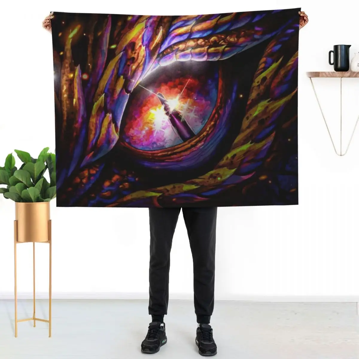 The dragon's eye Throw Blanket Bed covers Sleeping Bag Summer Sofas Moving Single Blankets