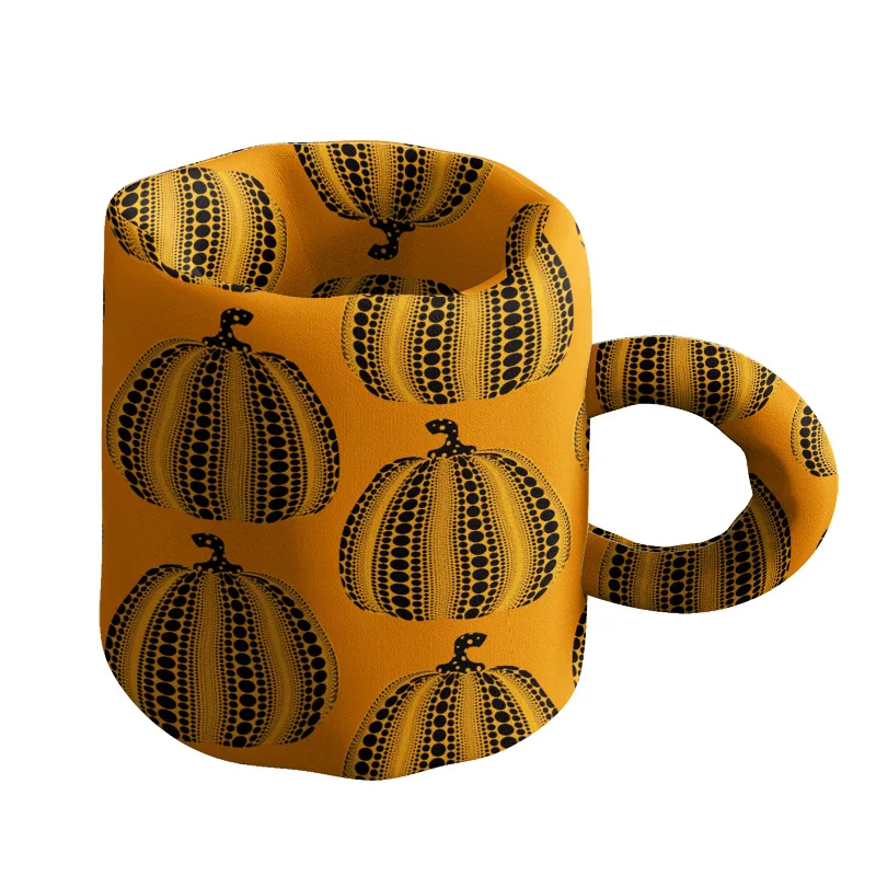 Pok Dot Pumpkin ins Design Sense Paper Storage Bag Storage Pen Holder Desktop Decoration