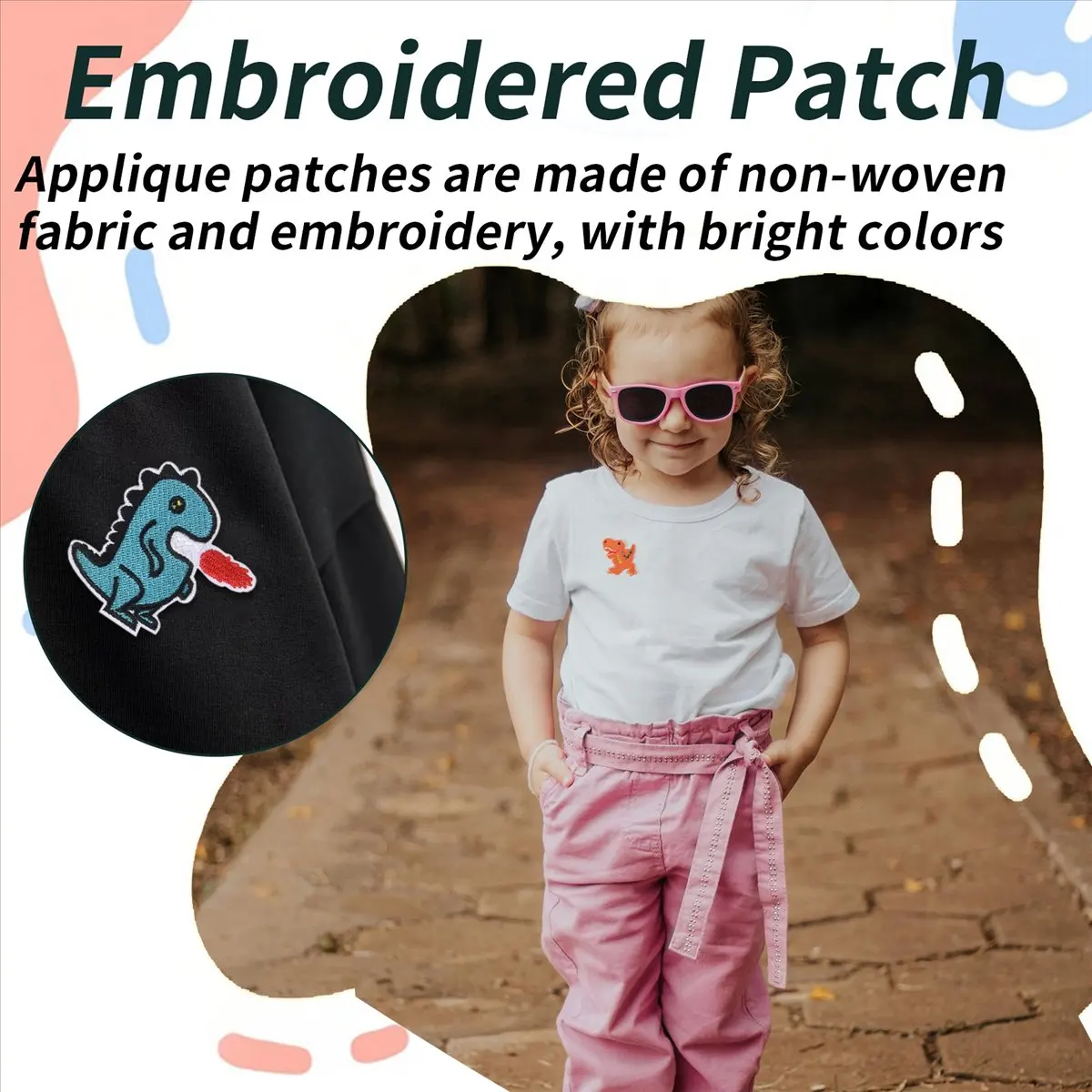 KSOL 17 PCS Dinosaur Ironing Patch Embroidered Sewing Patches Sew on Applique Decorative for Jackets T-Shirt Jeans Clothing