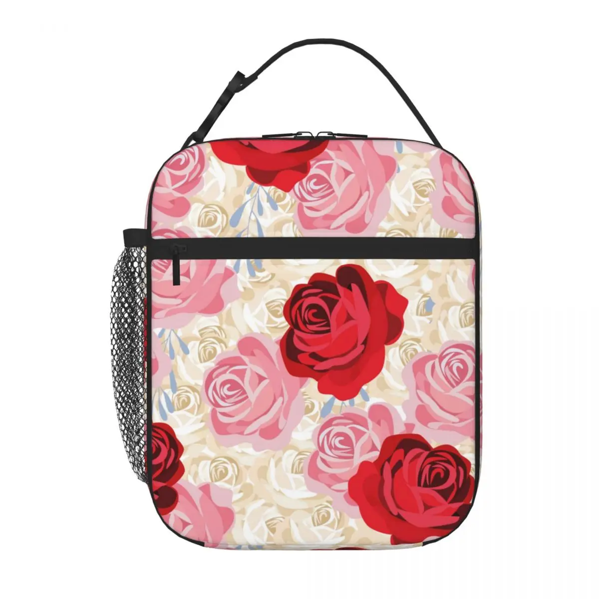 Bestselling Valentine's Day, Heart, I Love Three Compartment Lunch Carrier Children Outing Insulated Food Bag