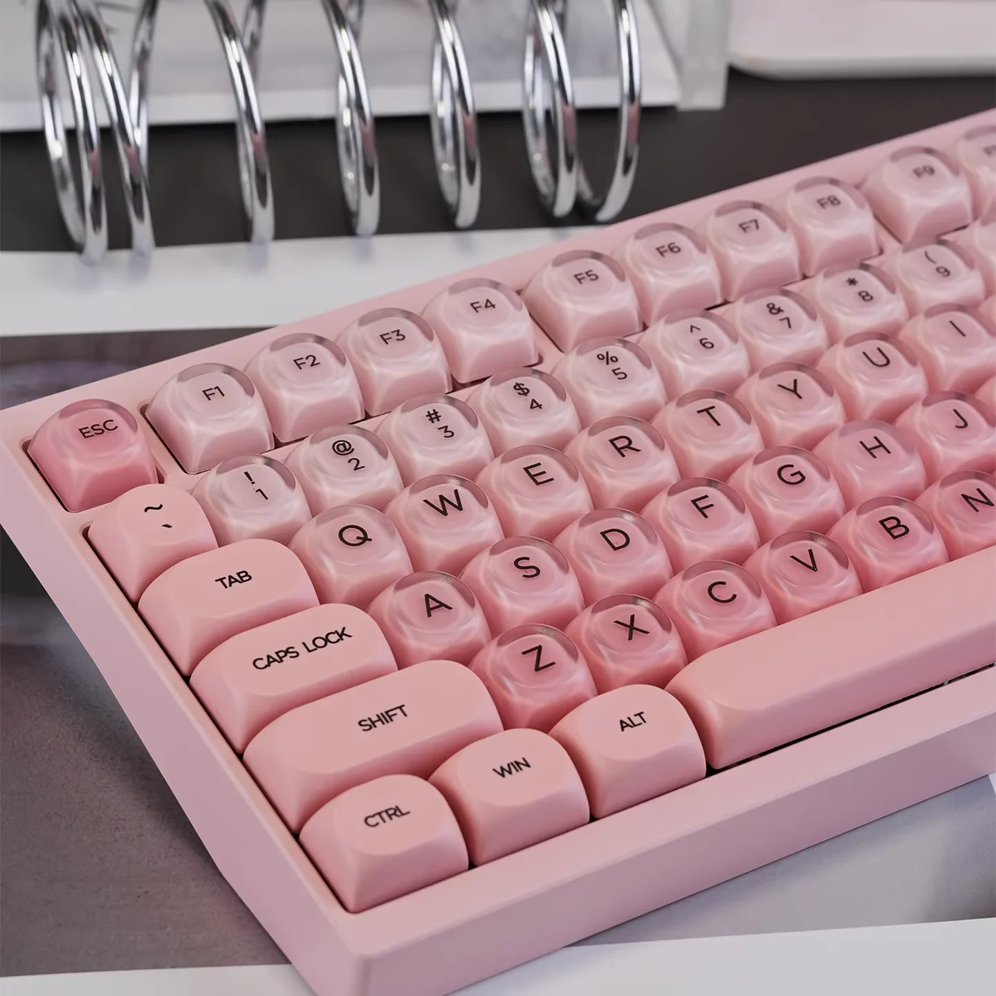130 Keys Taoyao Foundation Gradient Matte PC+PBT Keycaps, Round HOA Profile, for 68/75/87/98/108 Layout Mechanical Keyboards