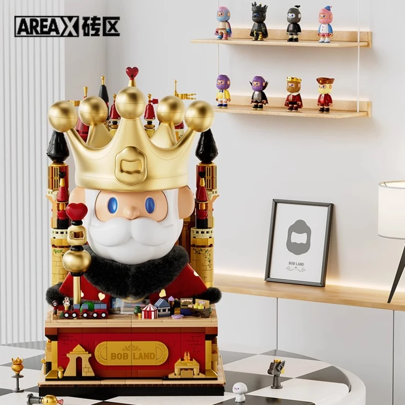 AREAX New FINDING UNICORN Bob Building Blocks Toy Anime Collection Model Large Desktop Construction Children's Festival Gift