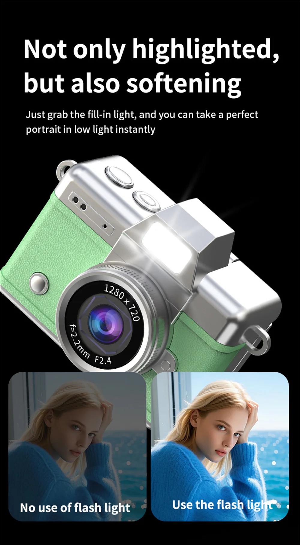 1080P Thumb Mini Camera Keychain Digital Camera Retro Camera HD Photo Travel Outdoor With Screen Support Memory Card for Kids