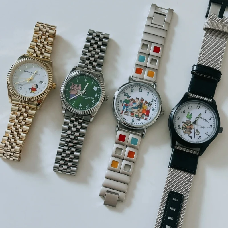 Genuine Crayon Shinchan Adult'S World Watch Blind Box Adult Children'S Wrist Watch Cartoon Kawaii Anime Peripheral Surprise Gift
