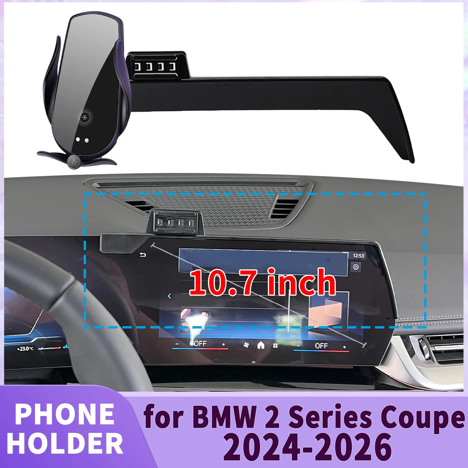 

fit for BMW 2 Series 2024 2025 2026 Gran Coupe M220 M230 M240 Screen Base Phone Holder Mount ​​ Secure Clip Car​​ accessoires