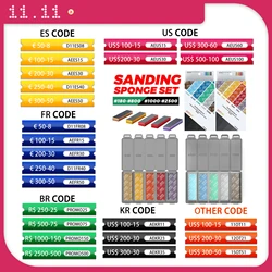 DSPIae Sanding Sponge Set For Gundam GK Military Model Combo Arc Grinding Polishing Sandpaper Making Tool Sanding Paper 30Pc