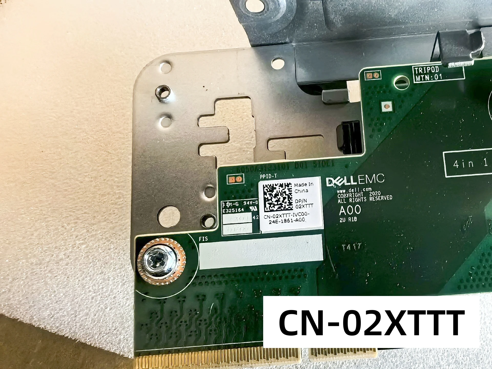 Imagem -03 - Cartão de Expansão R750 para Dell Lift Card 1x8x2 2xttt 02xttt Cn02xttt Original