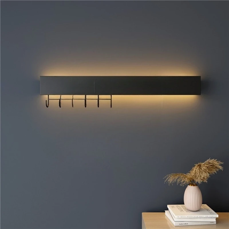 

Luminous design rack Hangable bathroom Kitchen corridor wall hanging storage rack Luminous rack