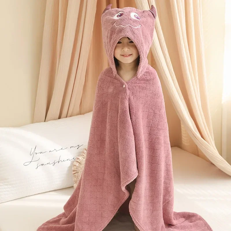 Toddler Baby Hooded Towels Newborn Bathrobe Super Soft Bath Towel Blanket Warm Sleeping Swaddle Wrap for Infant Boys Girls