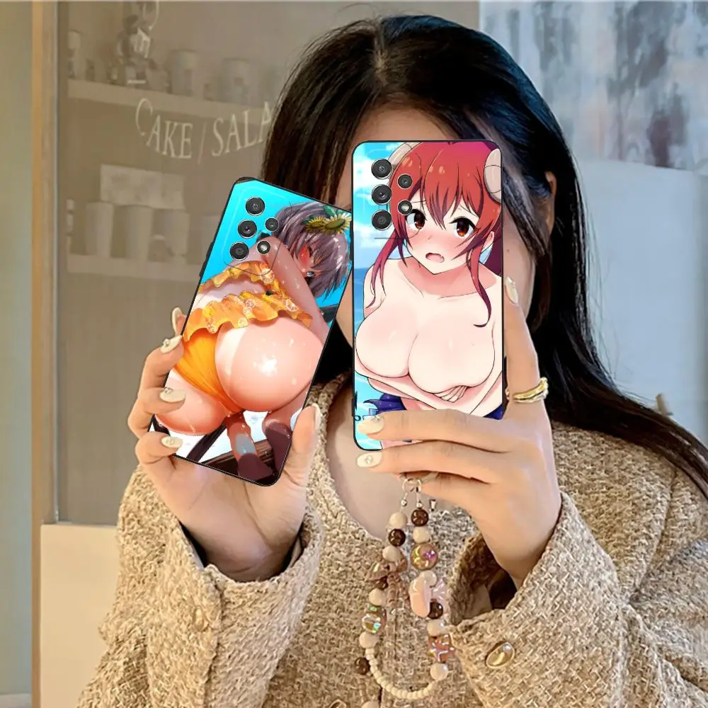 أنيمي Waifu هنتاي قضية الهاتف المحمول لسامسونج غالاكسي A73 72 71 70 56 55 54 53 52 36 35 34 23 16 15 5G اللون الغطاء الواقي