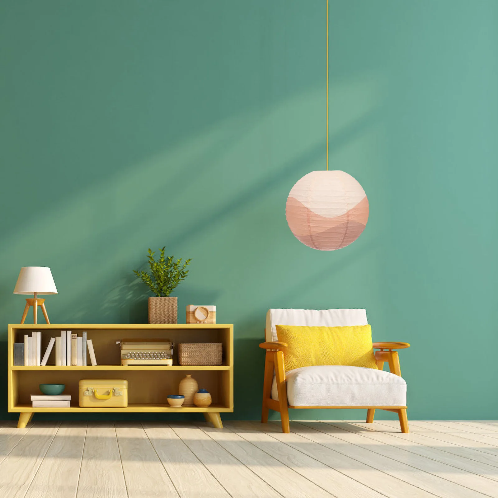 

Paper Lamp Shade Vintage Style Pendant Light Cover Indoor Home Decor Creative Lighting Fixture Paper Lamp Shade