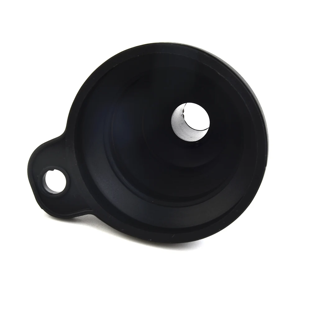

1 Pcs Car Funnel Hot 1× 7.5cmX8cm Parts Petrol Silicone Collapsible Fluid Change Fill Oil Fuel Accessories Black