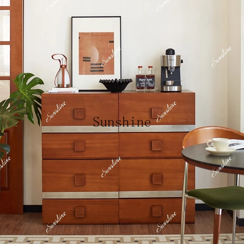 Living room modular cabinet household locker medieval bedroom bedside table  FT