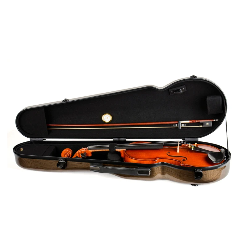 CHRISTINA Violin Case Triangular Dark Gold VB26 Lightweight New Composite Materials with Straps Available in 4/4-1/8 Sizes