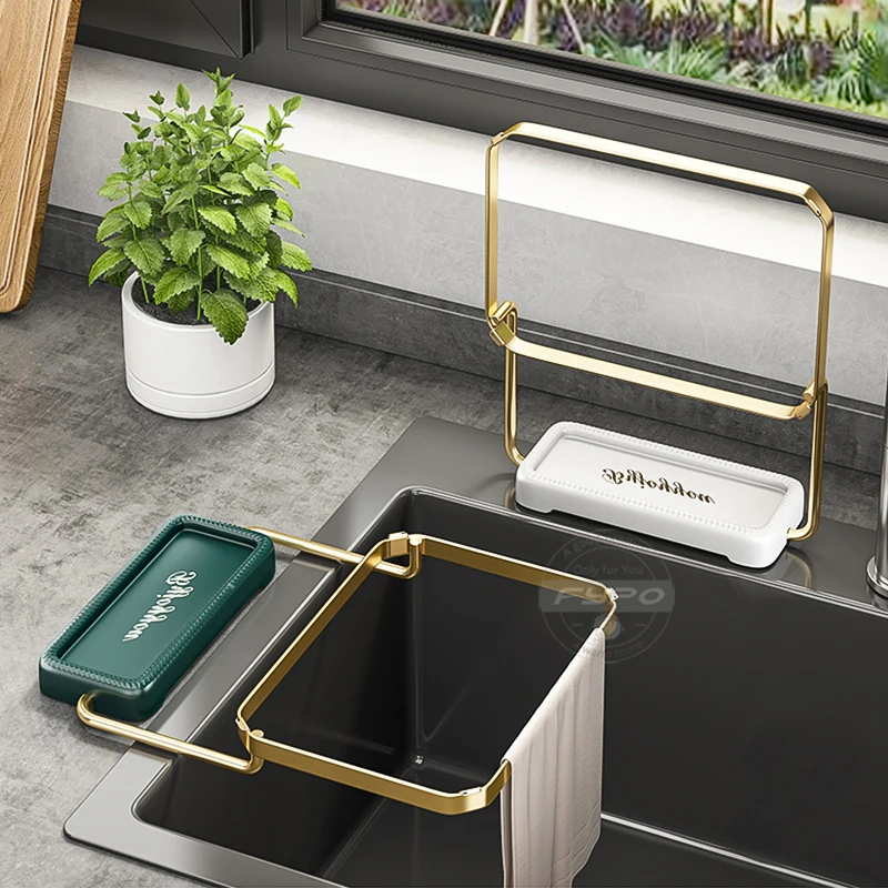 Kitchen filter rack Kitchen sink water tank folding water sink filter bag garbage storage frame disposable garbage bag water bag