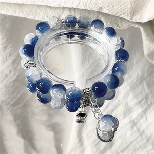 Luxus Frauen Galaxy Planet Armband, Kristallpopcorn, Opalkonten, Pena Pena Pena, aber Schmuck, Harajuku -Schmuck 10 Hauptverkauf Pingon Popcorn - №1