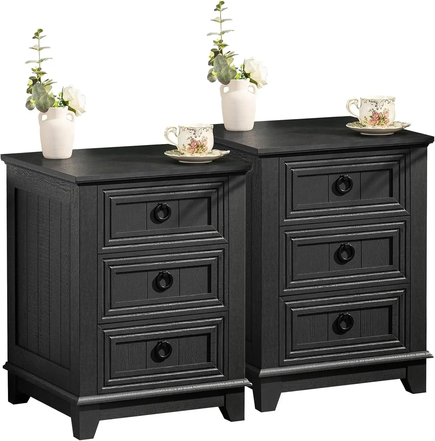 Farmhouse Night Stand Set of 2, 18