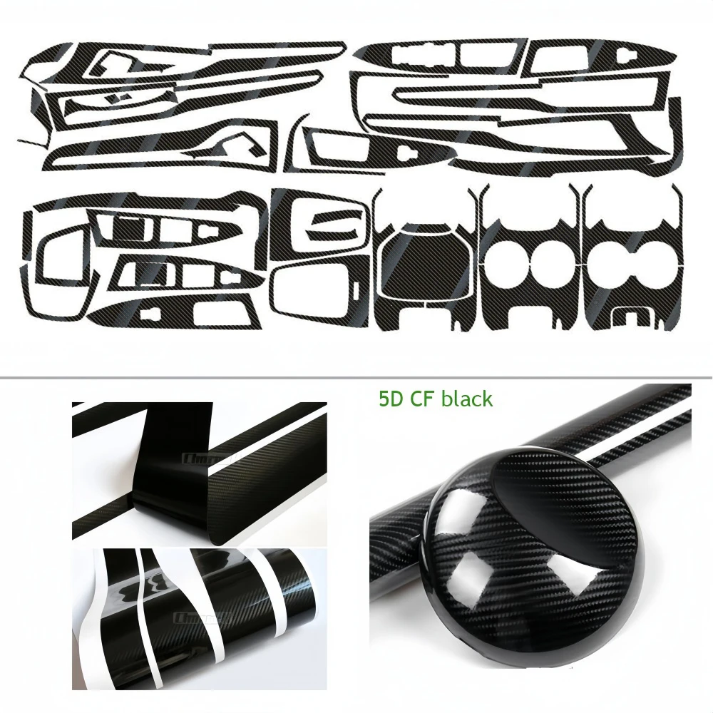 NONE Für Ford Ford Fusion 2013-2016 Innen Zentrale Steuerung Panel Türgriff 5D Carbon Faser Aufkleber Aufkleber Auto Styling zubehör 8