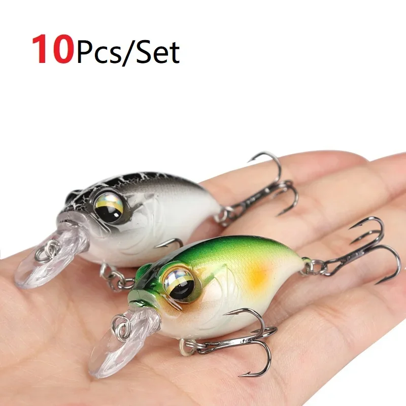 

38mm 8g crankbait fishing lures isca artificial whopper plopper ascesorios pesca swimbait frog lure float bass minnow wobbler