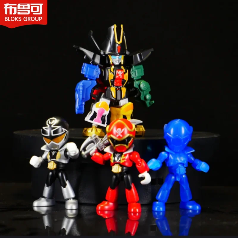 Genuine Blokees Toy Heroes Station Blind Box Super Sentai Action Figure Kamen Rider Toy Assembly Ultraman Figure Kid Toy Gifts