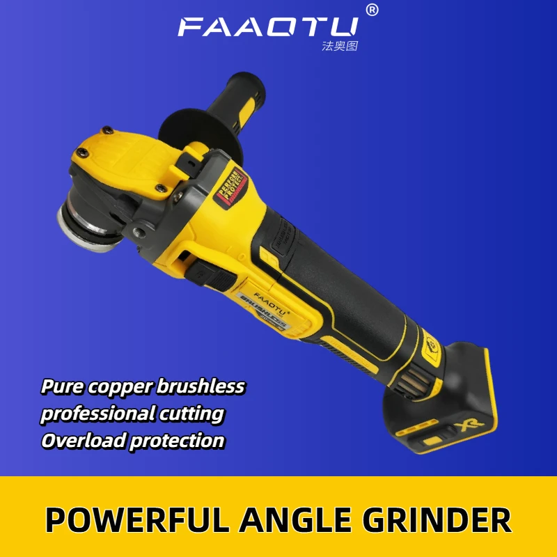 

Аккумуляторный бесщеточный отрезной станок FAAOTU DCG409 20В, 125 мм, портативный полировщик, совместимый с аккумуляторами DW